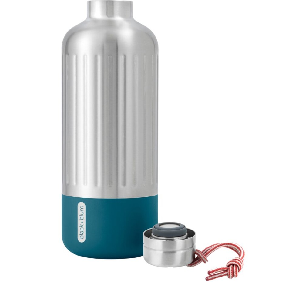 Láhev na vodu EXPLORER 850 ml, mořská, nerezová ocel, Black+Blum - main (10)