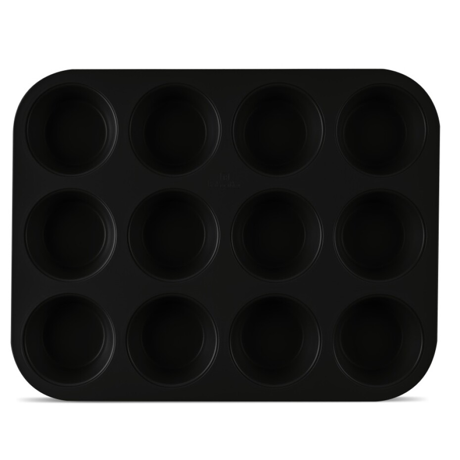 BERLINGERHAUS Forma na muffiny 12 ks Matte Black Collection BH-7950 - main (1)