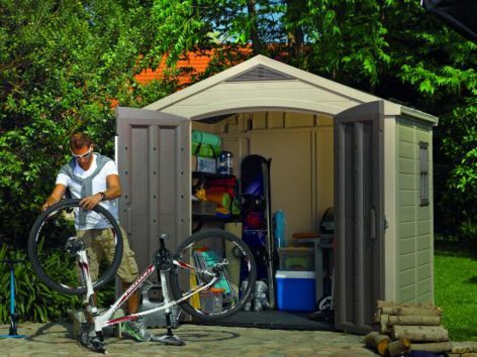 Keter Zahradní domek Keter Factor 8 x 6 béžový / hnědý KT-610385 - main (2)