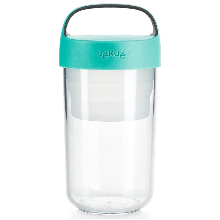 Svačinový box JAR TO GO 600 ml, tyrkysová, Lékué - main (2)