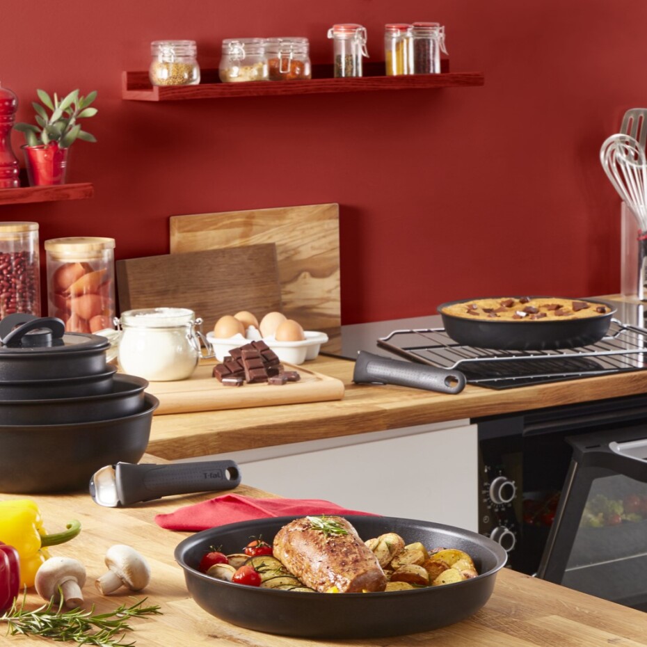 Sada hrnců INGENIO UNLIMITED L7639002, sada 13 ks, černá, hliník, Tefal - main (4)