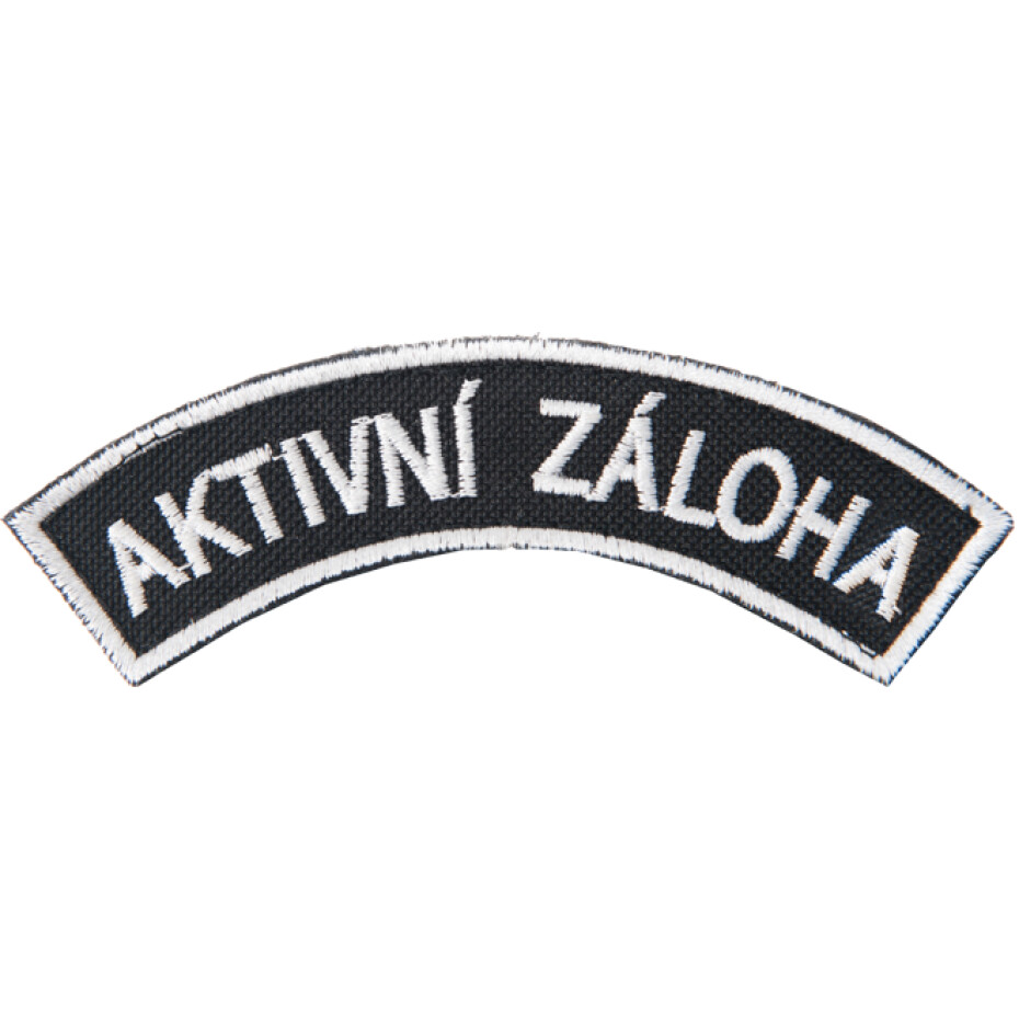 Nášivka: AKTIVNÍ ZÁLOHA [bsz] černá | bílá - main (0)