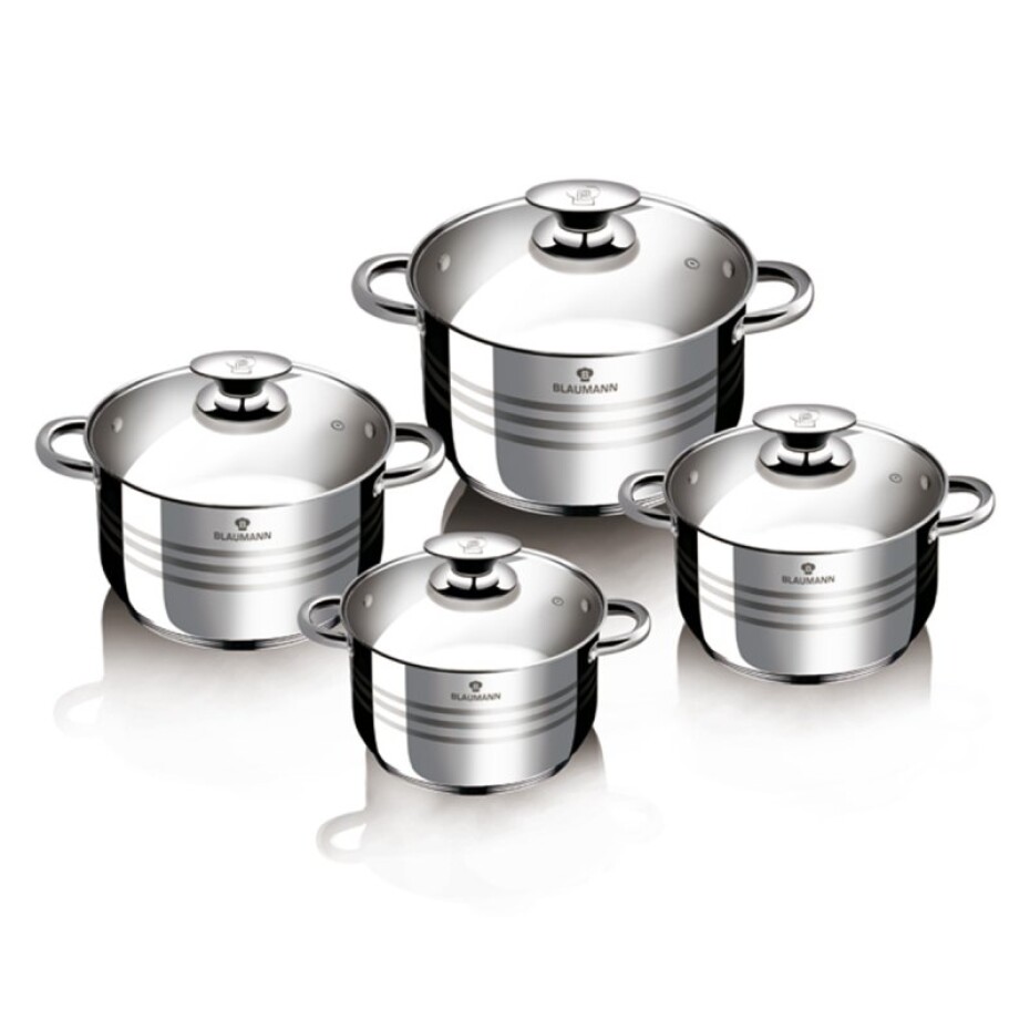 BLAUMANN Sada nádobí nerez 8 ks Gourmet Line BL-3861 - main (0)