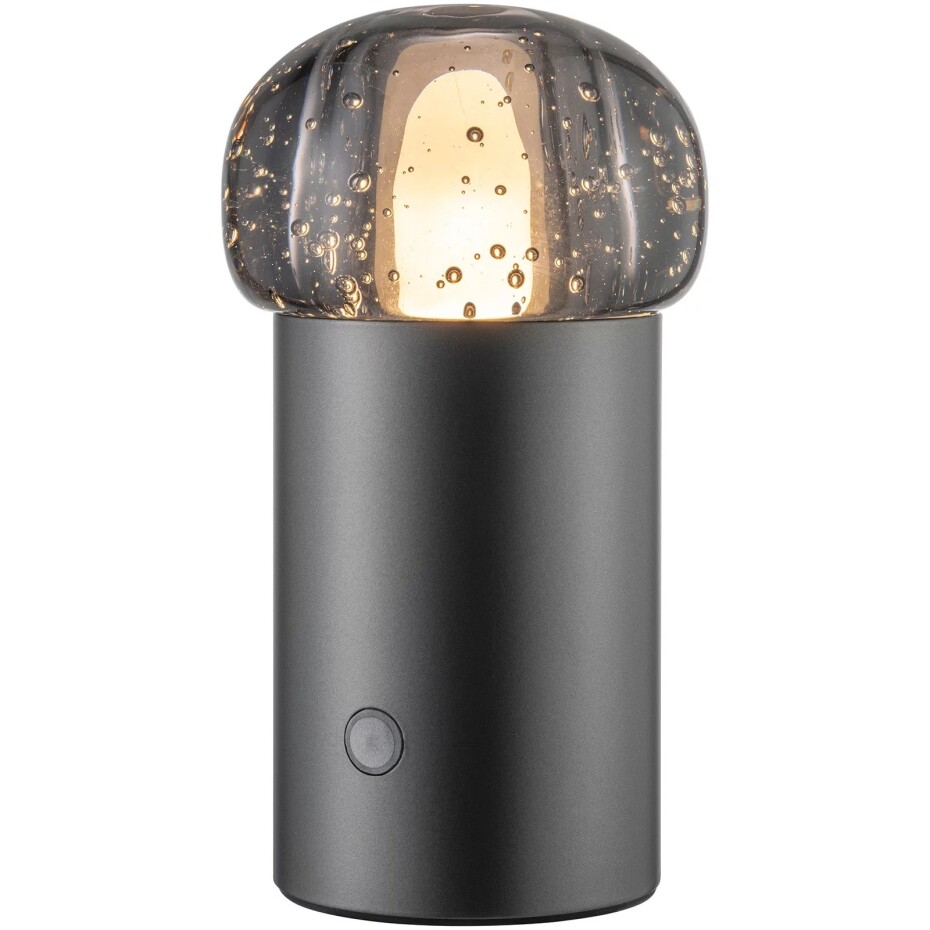 Přenosná stolní lampa IRIS 18 cm, LED, gunmetal, hliník, Blomus - main (16)