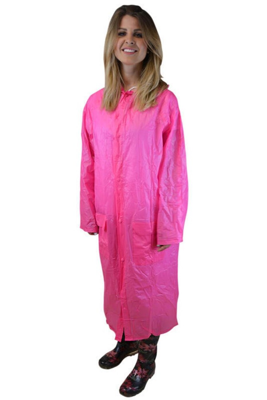 pláštěnka PVC neonová, Pidilidi, PL0065-03, růžová - 128 | 8let - main (1)