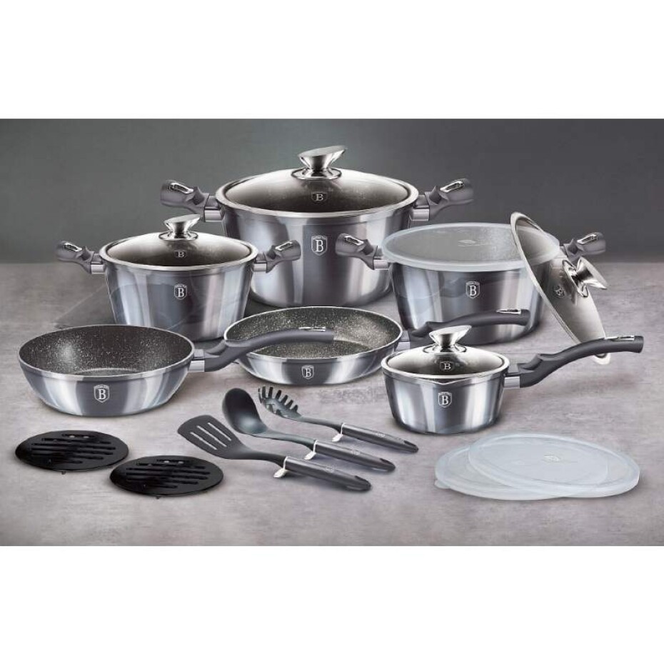 BERLINGERHAUS Kastrol s poklicí s mramorovým povrchem 24 cm Carbon PRO Line  - design. vada BH-6893sleva - main (9)