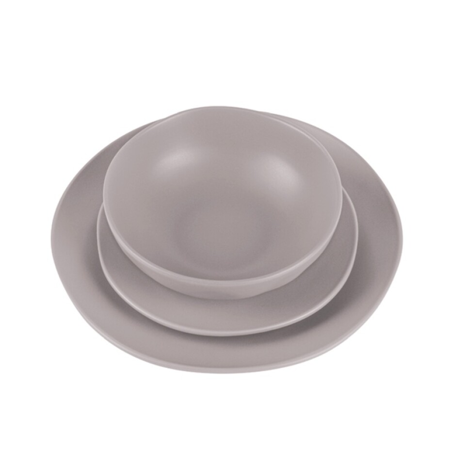BERLINGERHAUS Jídelní sada talířů 18 ks Taupe Collection BH-10023 - main (2)