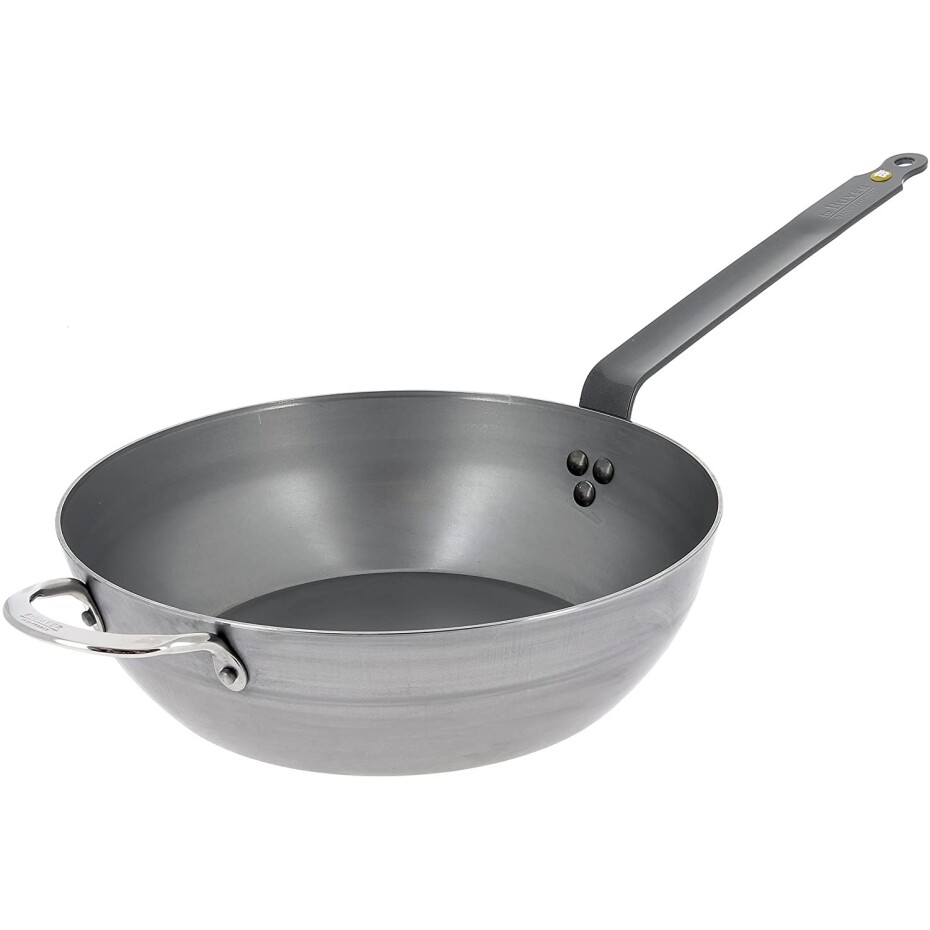 Pánev na soté MINERAL B ELEMENT 32 cm, ocel, de Buyer - main (0)