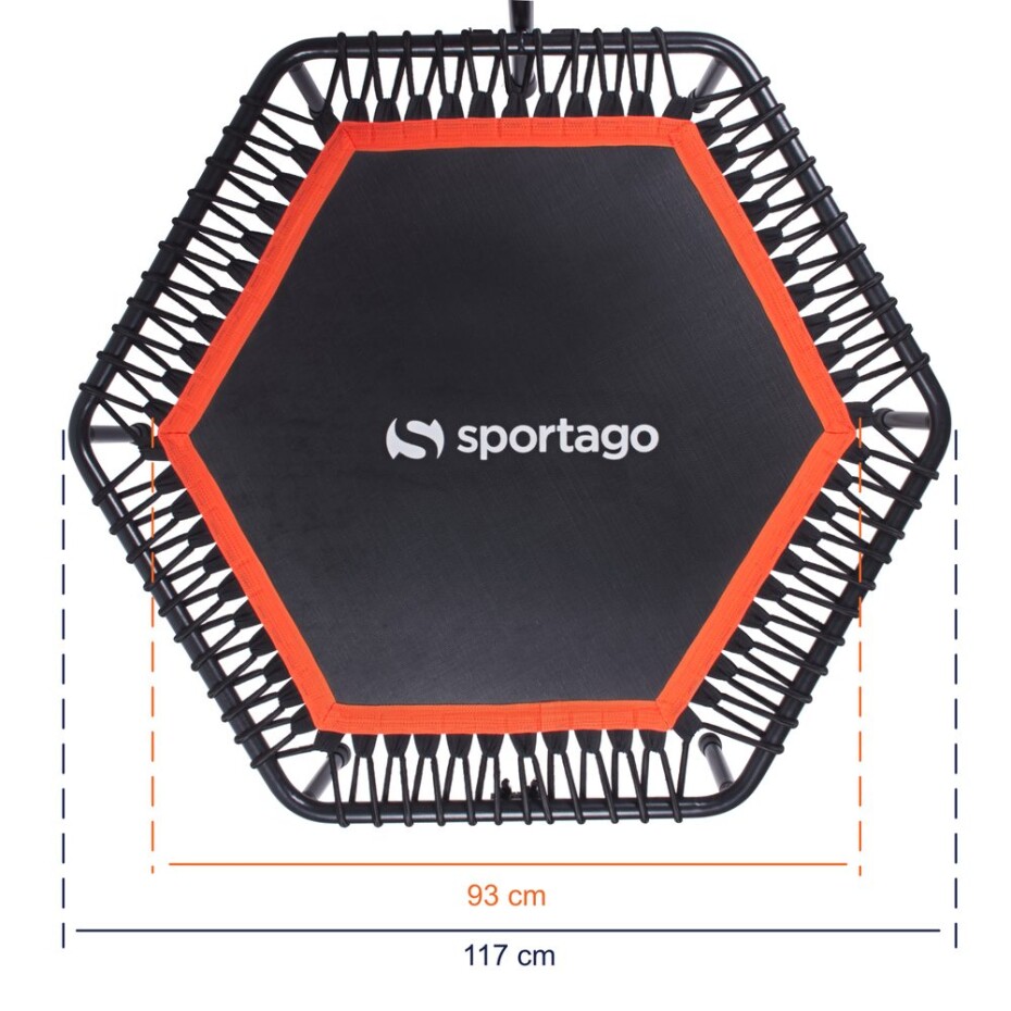 Sportago Whee jumping trampolína 117 cm, oranžová - main (6)