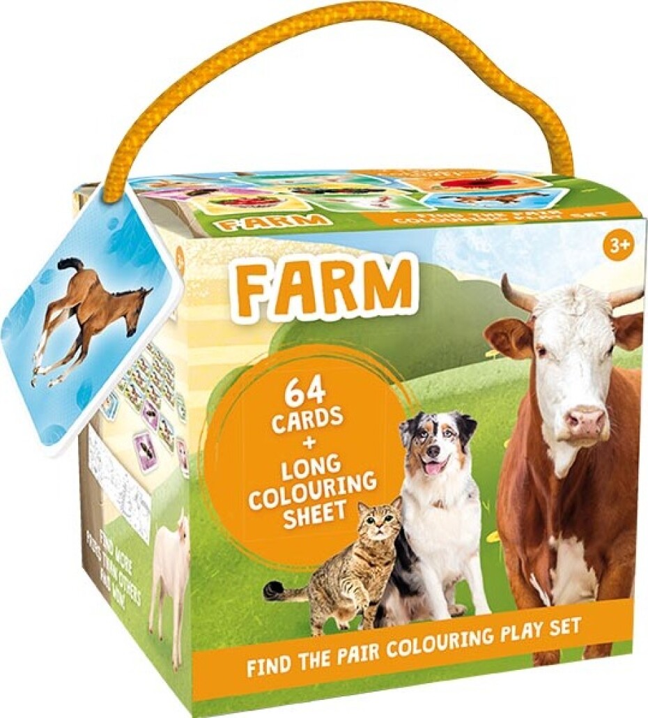 Pexeso na cesty s omalovánkami Farma - main (0)