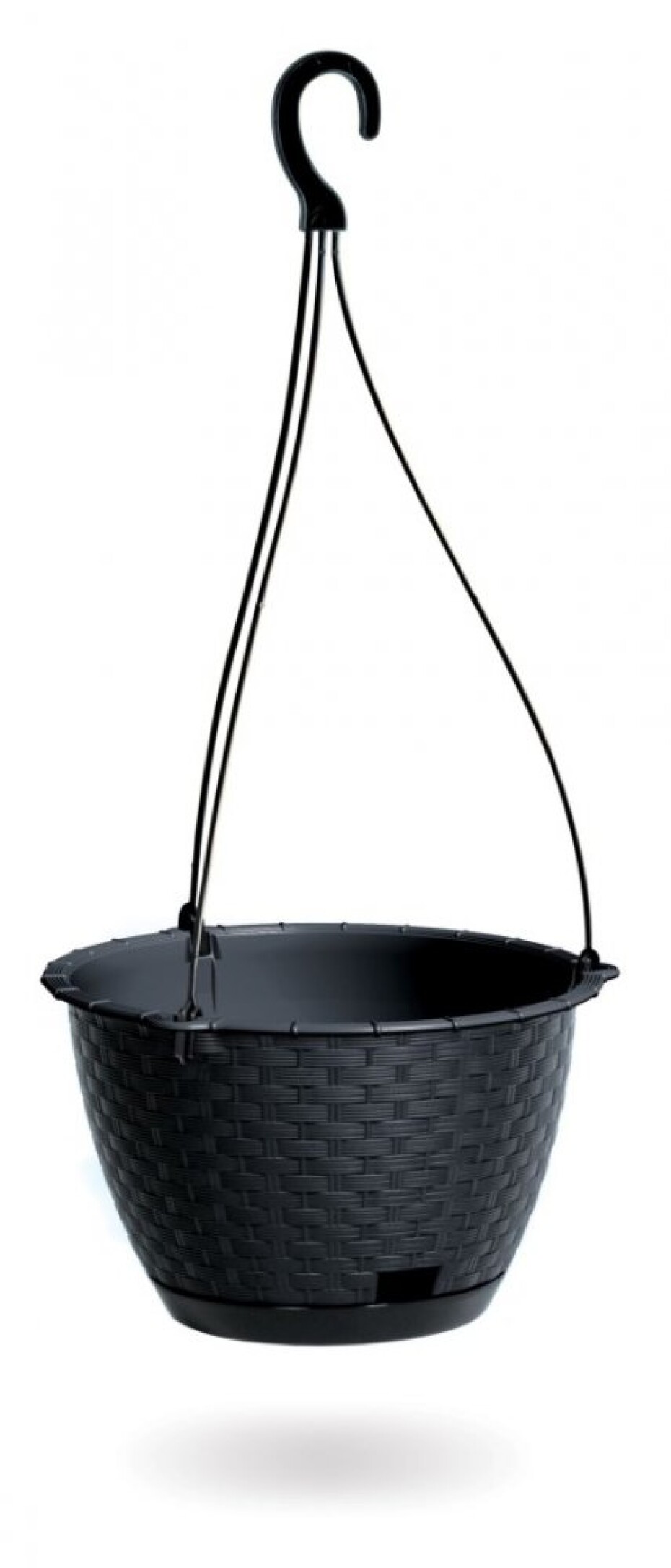 Prosperplast Květináč Prosperplast RATOLLA ROUND W antracit závěsný 21,5cm  611336 - main (0)