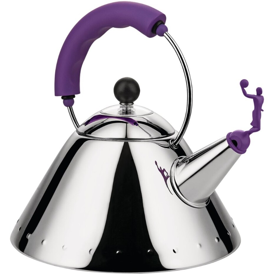 Varná konvice 9093, stříbrná / fialová, Alessi - main (2)