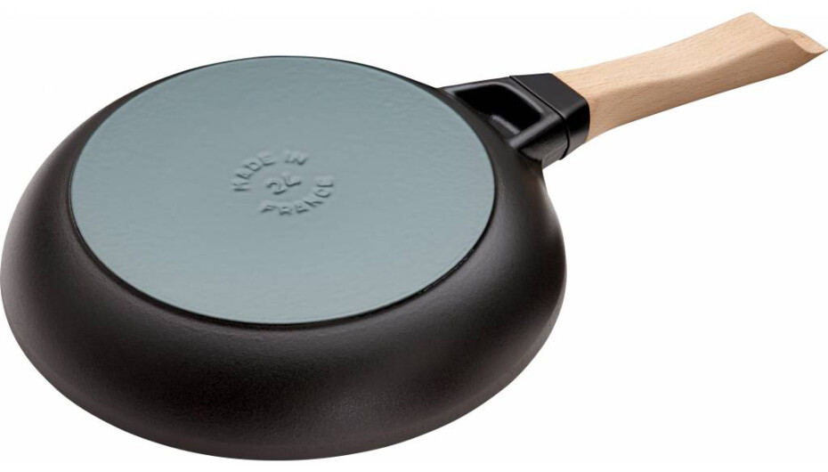 Pánev na smažení 24 cm, s dřevěnou rukojetí, litina, Staub - main (1)