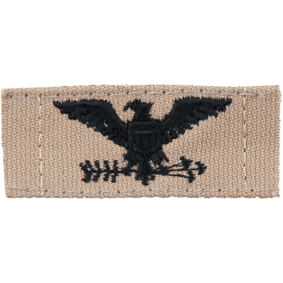 Nášivka: Hodnost US ARMY límcová Colonel - levá béžová | černá - main (0)