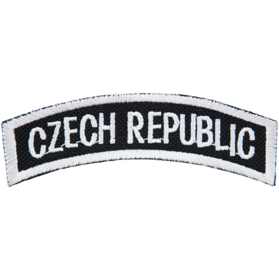 Nášivka: CZECH REPUBLIC [oblouková] [bsz] černá | bílá - main (0)