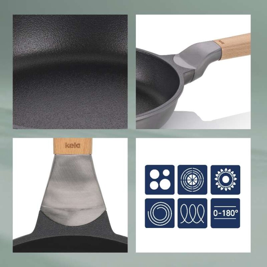 KELA Pánev Wok Vitana litý hliník šedá 30 x 10 cm KL-10087 - main (4)