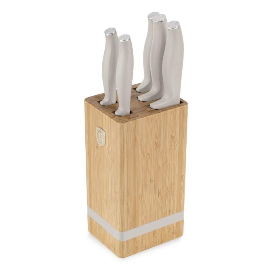 BERLINGERHAUS Sada nožů se stojanem BAMBOO 6 ks Sahara Collection BH-2973 - main (4)