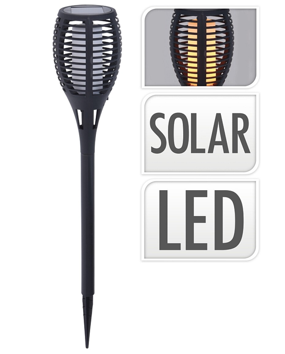 PROGARDEN Lampa solární zahradní pochodeň s efektem plamene 78 cm KO-CX2100150 - main (3)