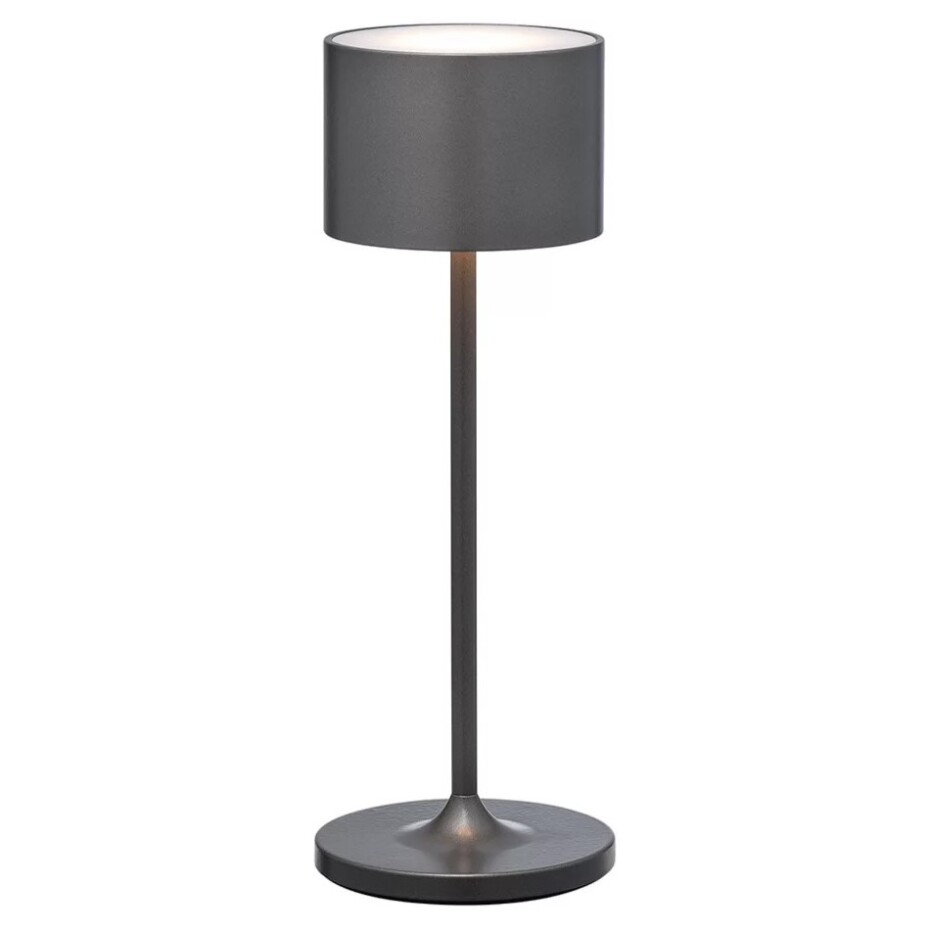 Přenosná stolní lampa FAROL MINI 19,5 cm, LED, gunmetal, hliník, Blomus - main (7)