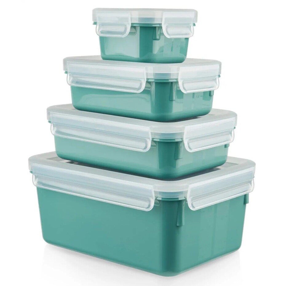 Dóza na potraviny MASTER SEAL COLOUR EDITION N1031010 , sada 4 ks, zelená, plast, Tefal - main (7)