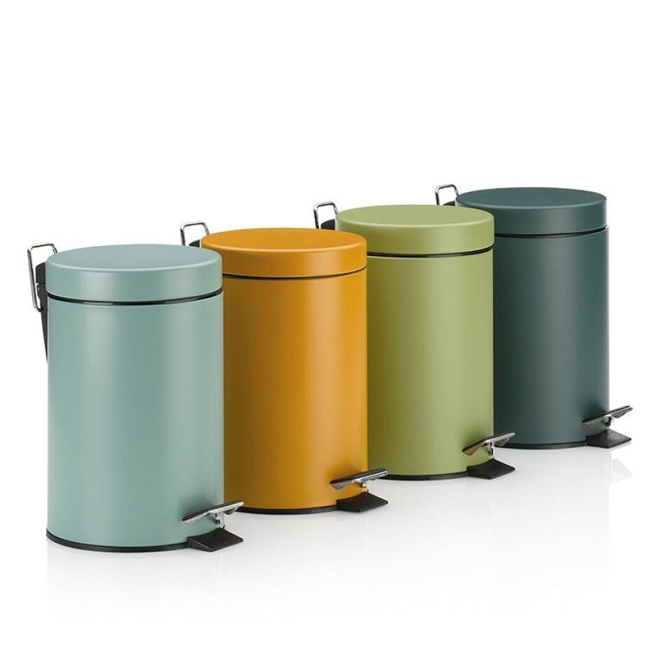 KELA Kosmetický koš MONACO kov zelená 3l KL-24287 - main (12)