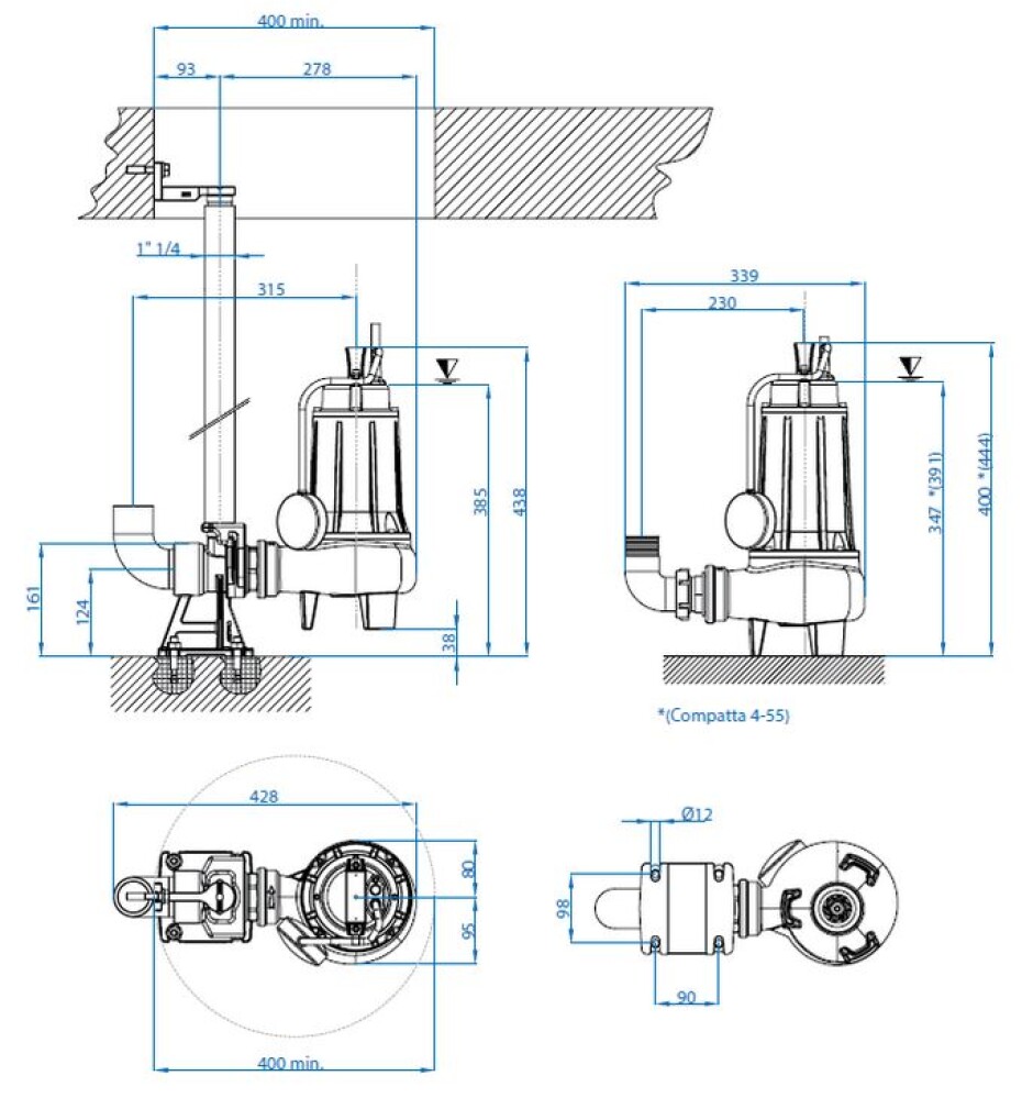 DRENO COMPATTA 32 T 400V s plovákem - main (2)
