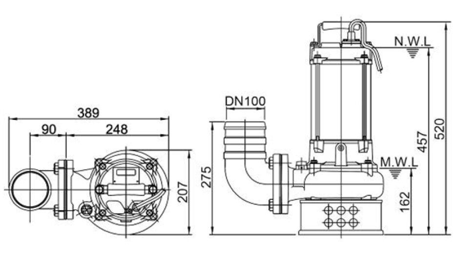 HCP AL‐43AN 400V bez plováku - main (2)