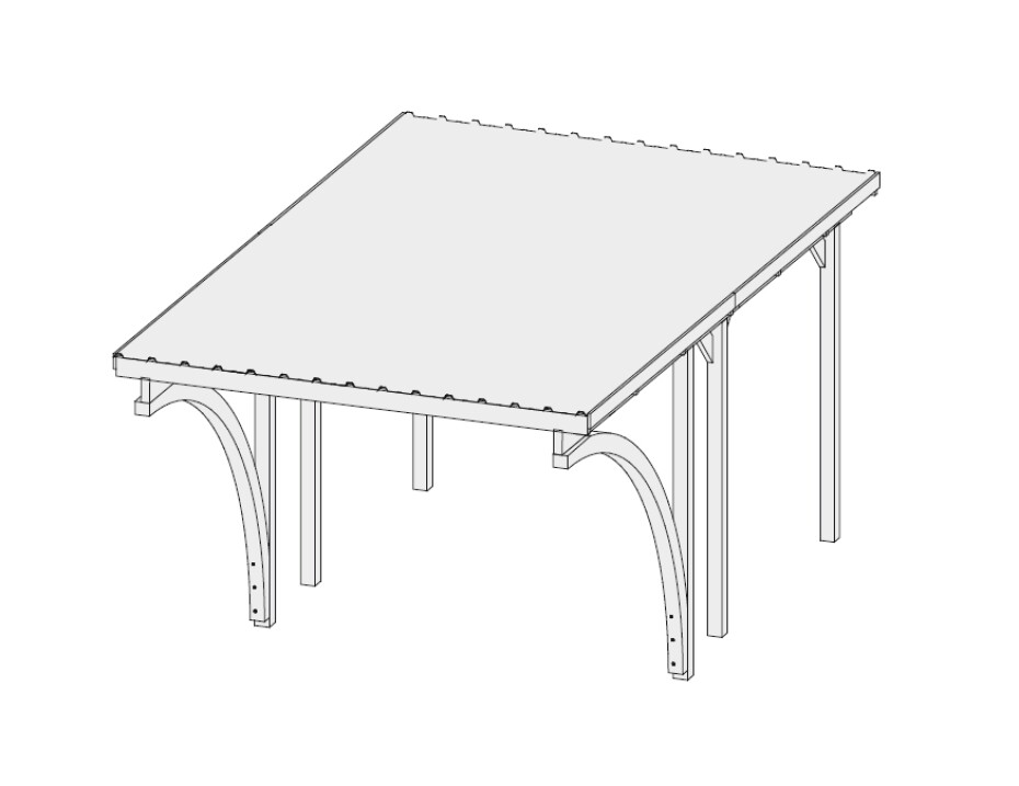 Carport KARIBU ECO 1C 62027 LG1899 - main (3)