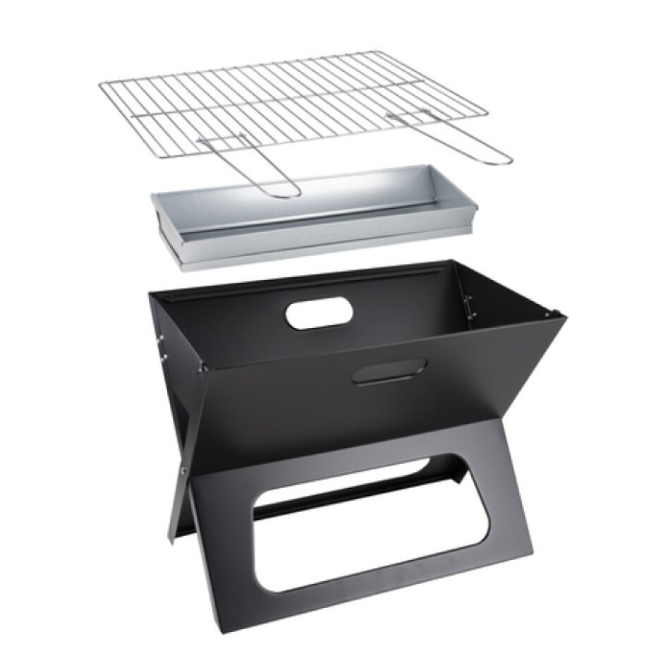 BBQ COLLECTION Gril na dřevěné uhlí skládací 46 x 37 cm ED-224901 - main (3)