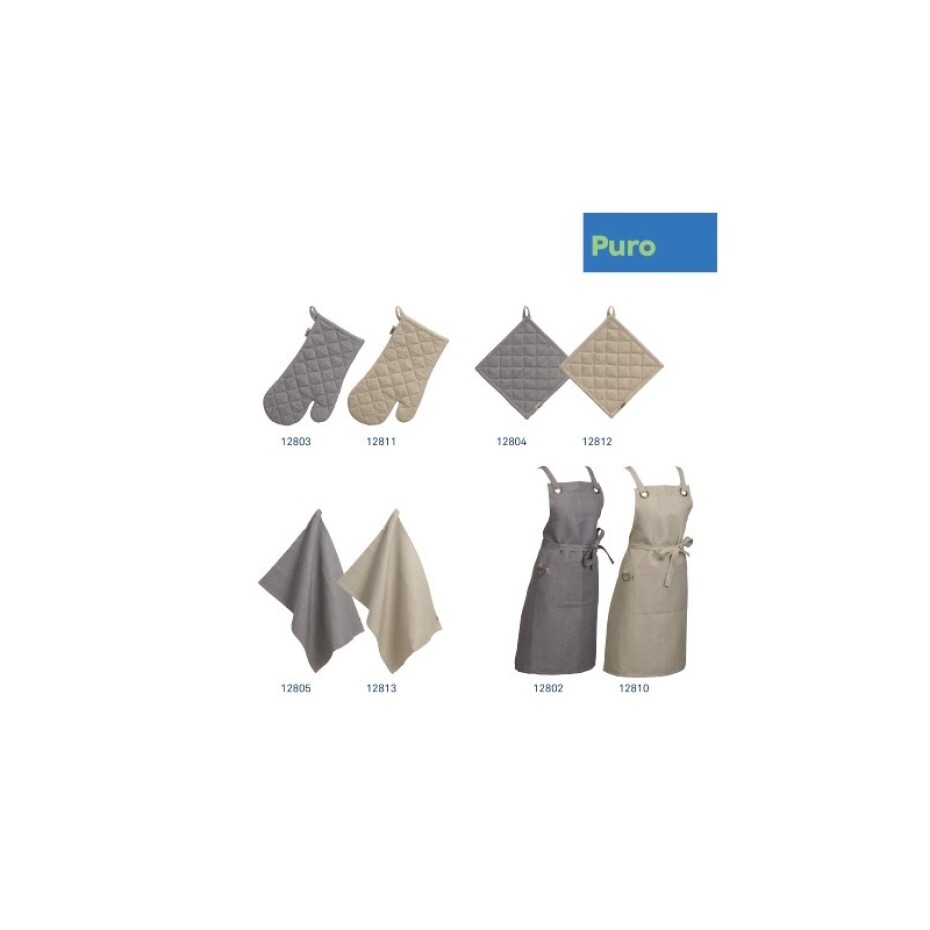 KELA Utěrka Puro 55% bavlna/45% len šedá 70,0x50,0cm KL-12805 - main (2)