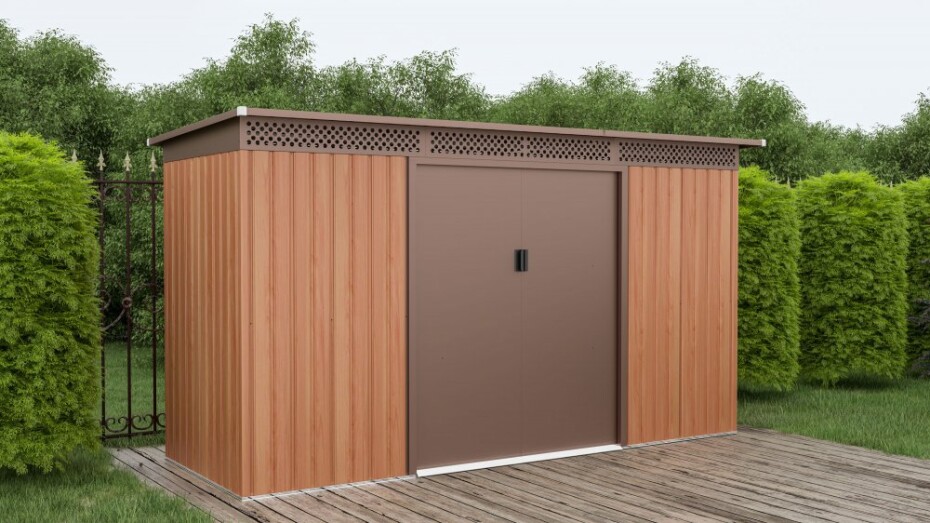G21 Zahradní domek G21 GRAH 483 - 340 x 142 cm, hnědý G21-6390092 - main (3)