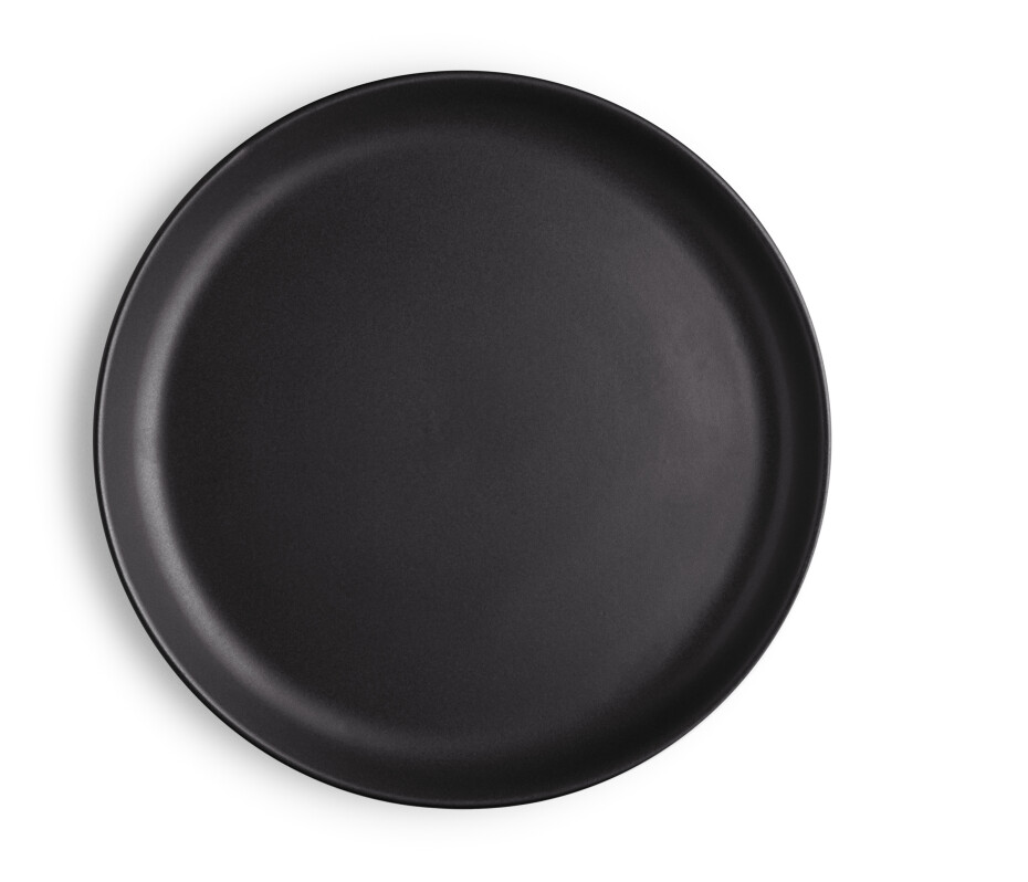 EVA SOLO Jídelní talíř se zaoblenými kraji 21 cm Nordic černý - main (1)