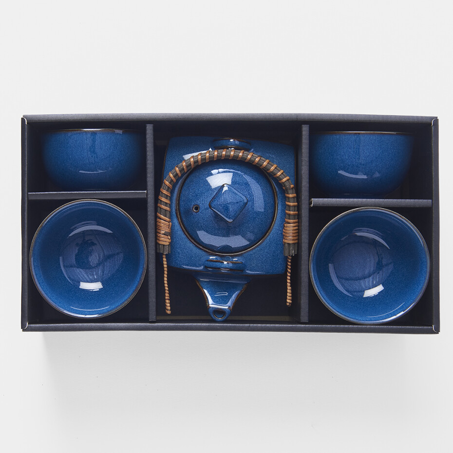 Čajová souprava BLUE POT, sada 5 ks, MIJ - main (4)