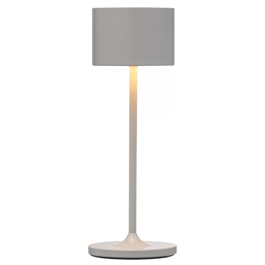 Přenosná stolní lampa FAROL MINI 19,5 cm, LED, satelitní šedá, hliník, Blomus - main (0)