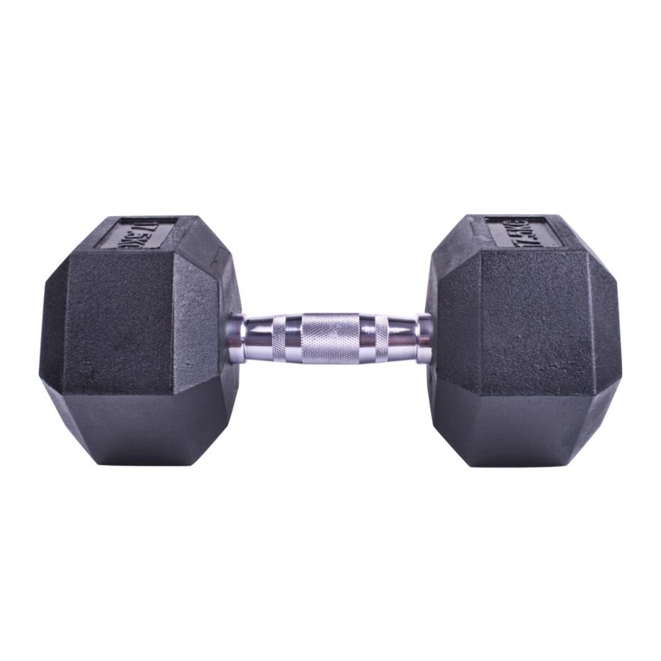 Profi šestihranná pogumovaná činka Sportago Hexagon 10 kg - main (2)