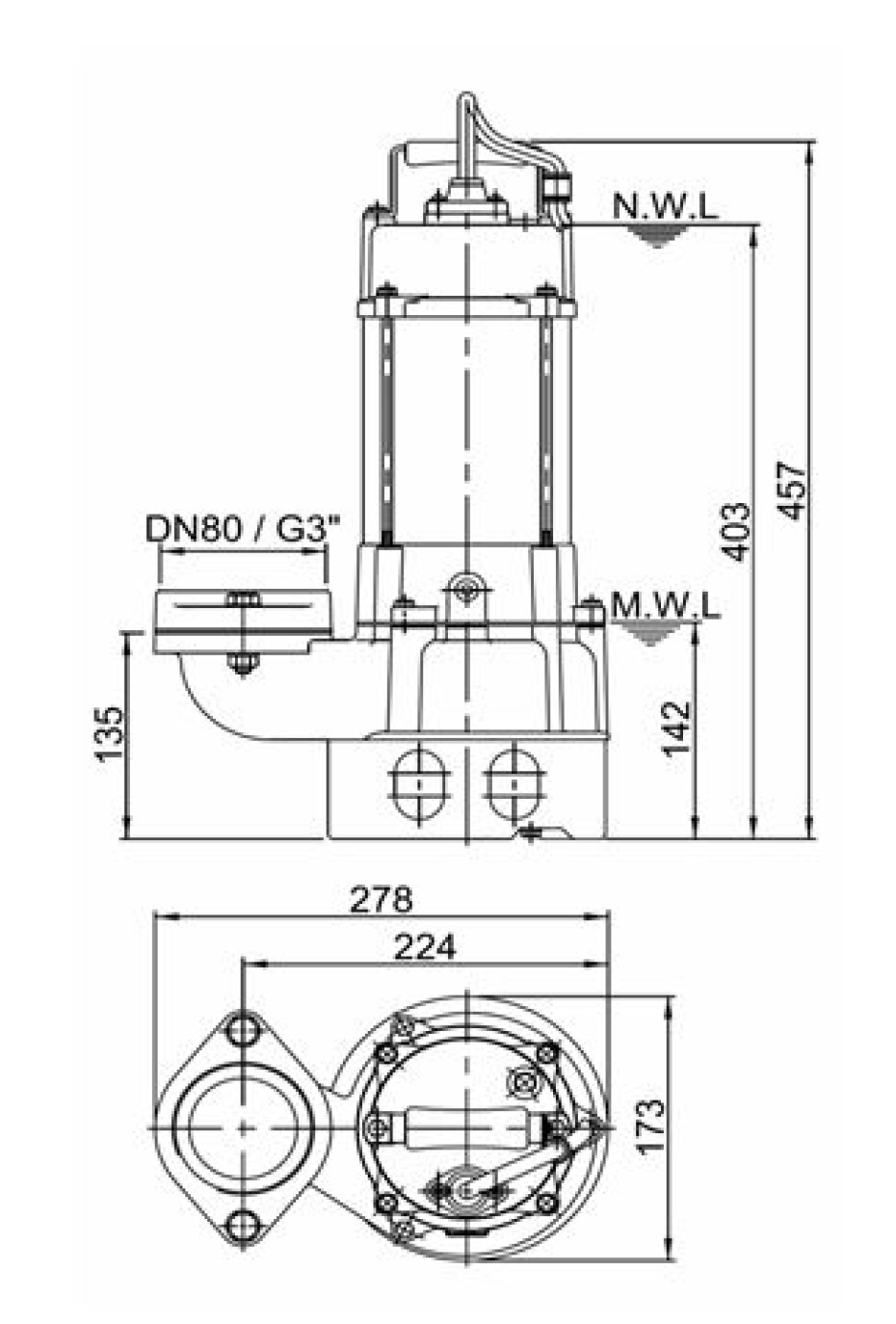 Kalové čerpadlo HCP BF-31UN 230V - main (2)