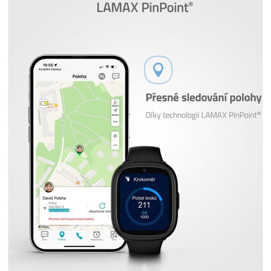 LAMAX WatchY4 Plus dětské hodinky černé - main (3)