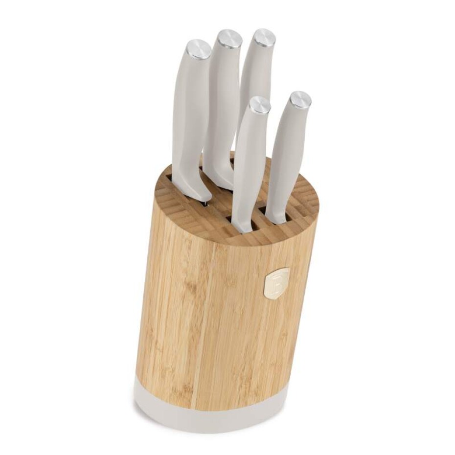 BERLINGERHAUS Sada nožů se stojanem BAMBOO 6 ks Sahara Collection BH-2755 - main (3)
