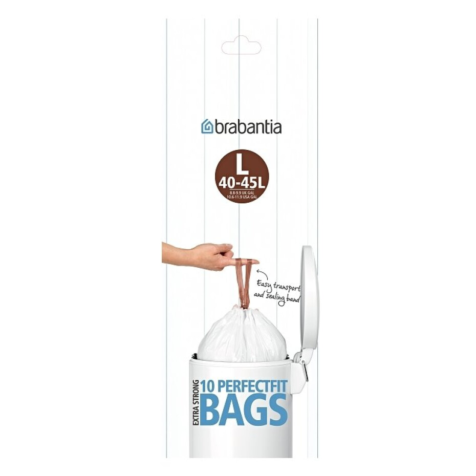 Sáčky do odpadkového koše  L PERFECTFIT 40-45 l, sada 10 ks, Brabantia - main (1)