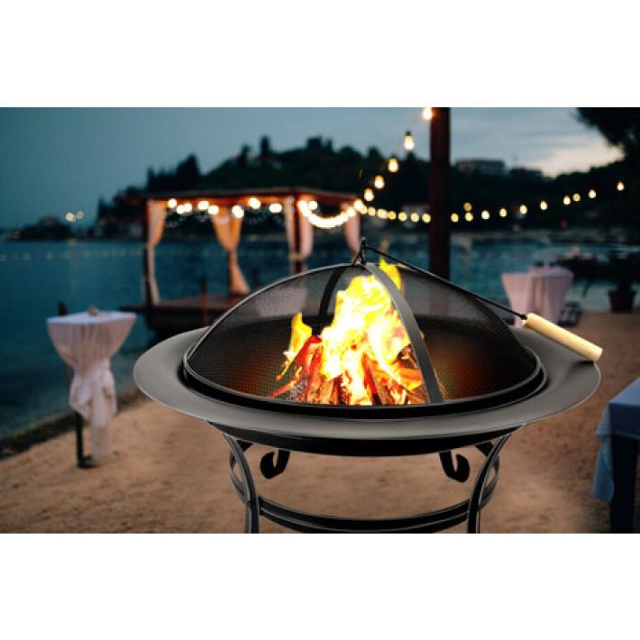 BBQ COLLECTION Zahradní ohniště ocelové s poklopem 75,5x58,5cm  ED-286638 - main (8)