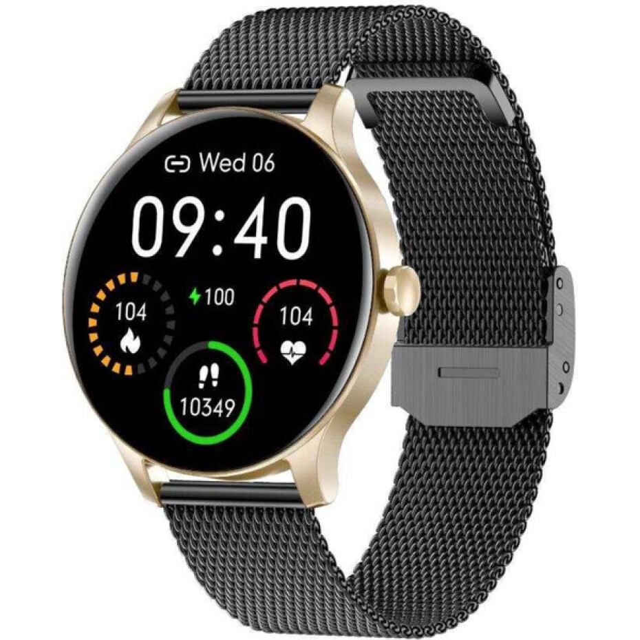 Garett Smartwatch Classy zlato-černá - main (1)