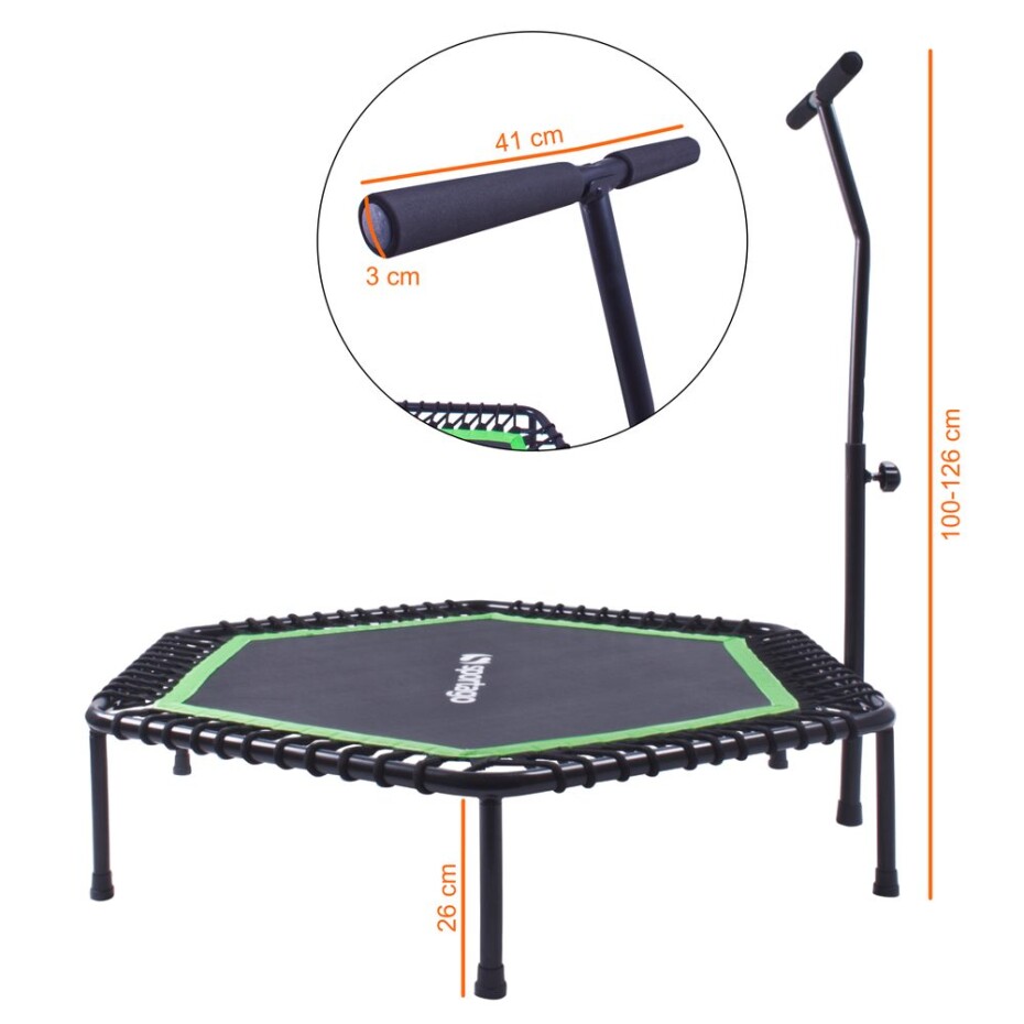 Sportago Whee jumping trampolína 127 cm, zelená - main (4)