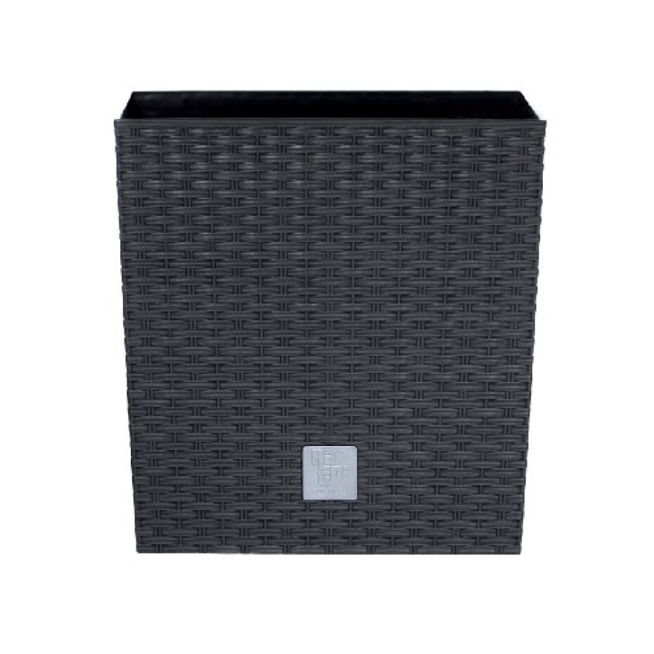 Prosperplast Květináč Prosperplast Rato Low antracit 22,3 x 22,3 x 22,8 cm  60024122 - main (0)