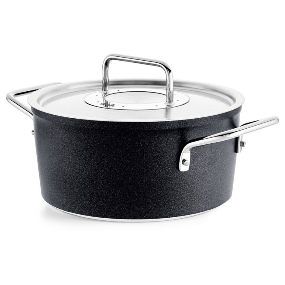 Vysoký kastrol ADAMANT 24 cm, černá, hliník, Fissler - main (3)