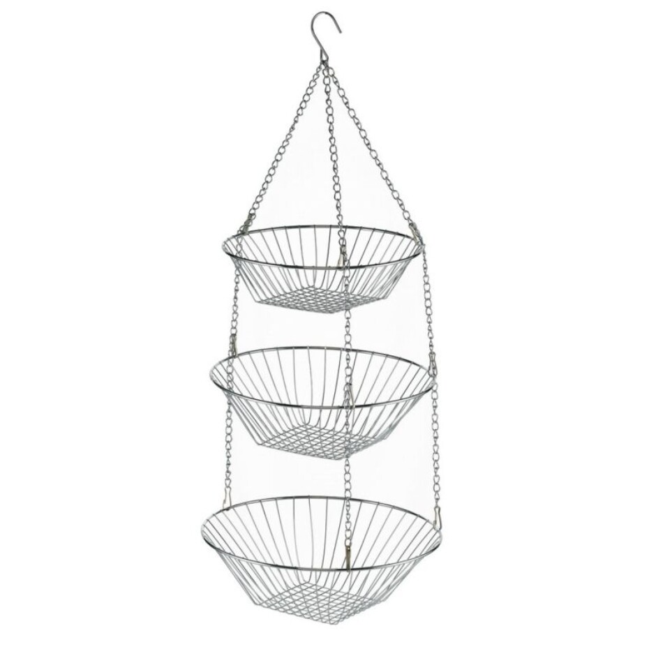 KELA Závěsné koše LOOP 3ks 25 cm, 28 cm, 30 cm chróm KL-49552 - main (0)