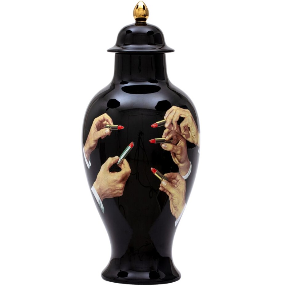 Váza TOILETPAPER LIPSTICKS 46,5 cm, černá, Seletti - main (0)