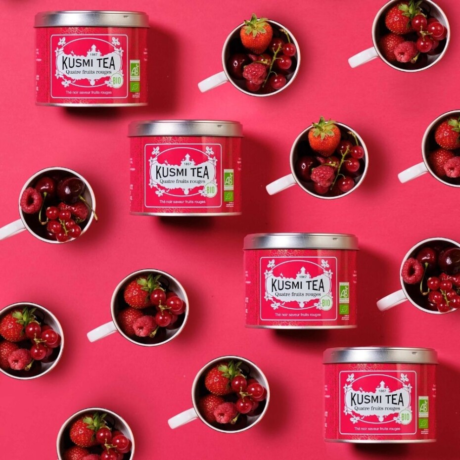 Černý čaj FOUR RED FRUITS, 100 g plechovka, Kusmi Tea - main (2)
