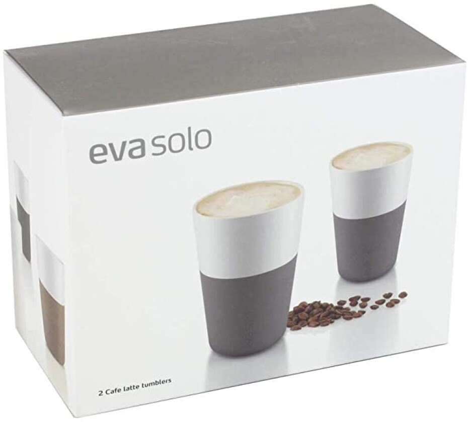 Termohrnek 360 ml, sada 2 ks,  na café latte, šedá, Eva Solo - main (3)