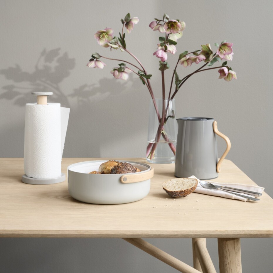 Košík na pečivo EMMA 23 cm, šedá, hliník, Stelton - main (1)
