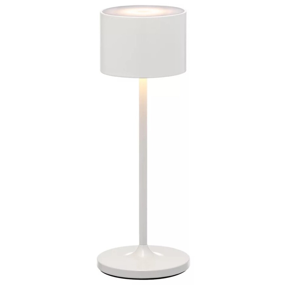 Přenosná stolní lampa FAROL MINI 19,5 cm, LED, bílá, hliník, Blomus - main (6)